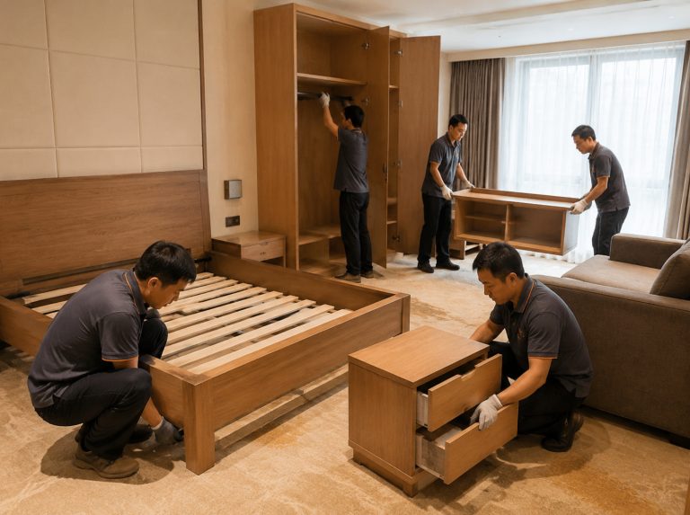 都江堰酒店客房家具整装回收